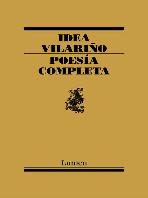 Detalles del título Poesía completa de Idea Vilariño - Lista de espera